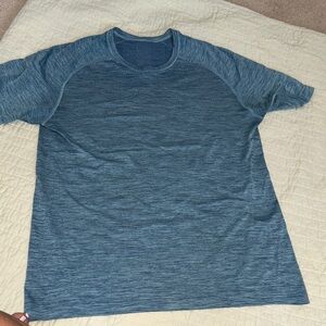 Lululemon Heathered Blue Short Sleeve Tee